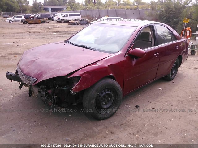 4T1BE32K62U639095 - 2002 TOYOTA CAMRY LE/XLE/SE Tünd qırmızı foto 2
