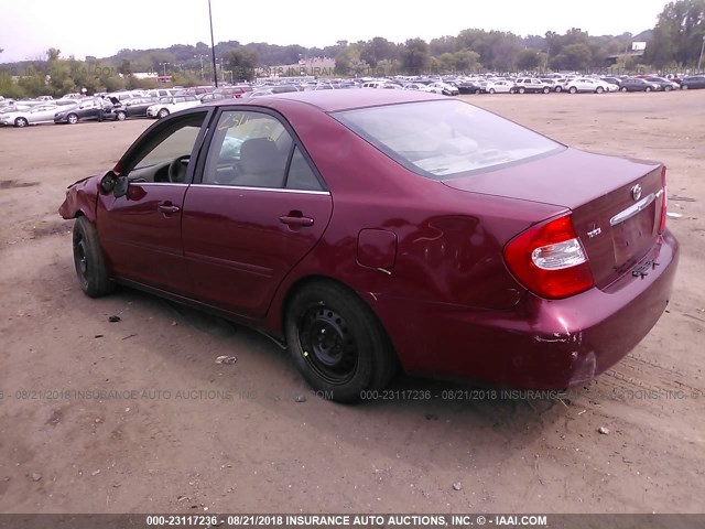 4T1BE32K62U639095 - 2002 TOYOTA CAMRY LE/XLE/SE Tünd qırmızı foto 3