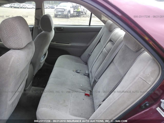 4T1BE32K62U639095 - 2002 TOYOTA CAMRY LE/XLE/SE Tünd qırmızı foto 8