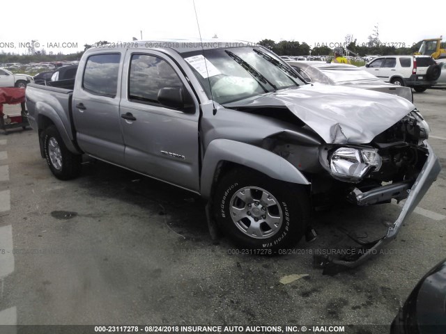 5TFJU4GNXFX086032 - 2015 TOYOTA TACOMA DOUBLE CAB PRERUNNER SILVER photo 1
