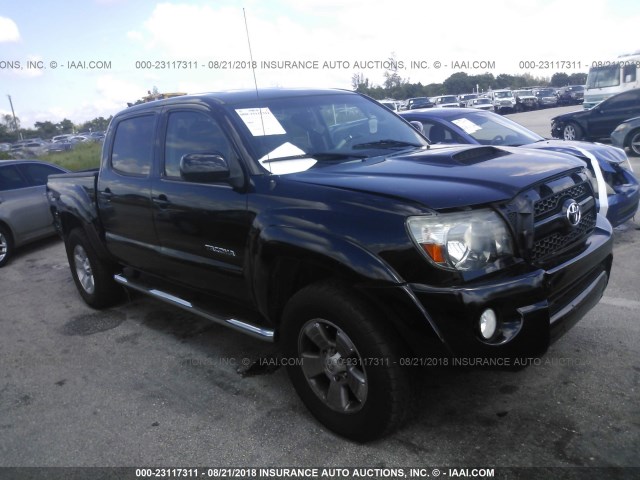 5TFJU4GN9BX006374 - 2011 TOYOTA TACOMA DOUBLE CAB PRERUNNER BLACK photo 1