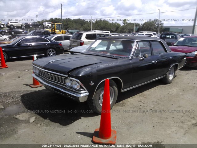 136696A170365 - 1966 CHEVROLET CHEVELLE BLACK photo 6