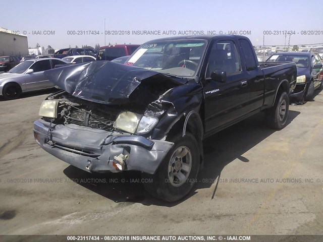 4TASN92N9XZ566862 - 1999 TOYOTA TACOMA XTRACAB PRERUNNER შავი ფოტო 2