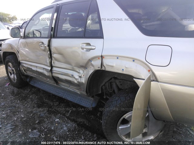 JTEBT17R958023386 - 2005 TOYOTA 4RUNNER LIMITED GOLD photo 6