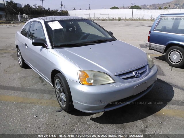 1HGEM21242L068794 - 2002 HONDA CIVIC DX SILVER photo 1