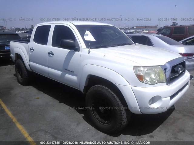 5TEJU62N87Z383801 - 2007 TOYOTA TACOMA DOUBLE CAB PRERUNNER SILVER photo 1