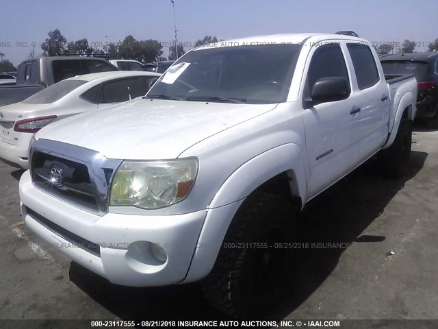 5TEJU62N87Z383801 - 2007 TOYOTA TACOMA DOUBLE CAB PRERUNNER SILVER photo 2
