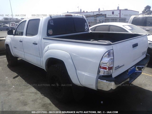 5TEJU62N87Z383801 - 2007 TOYOTA TACOMA DOUBLE CAB PRERUNNER SILVER photo 3