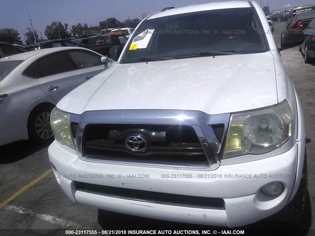 5TEJU62N87Z383801 - 2007 TOYOTA TACOMA DOUBLE CAB PRERUNNER SILVER photo 6