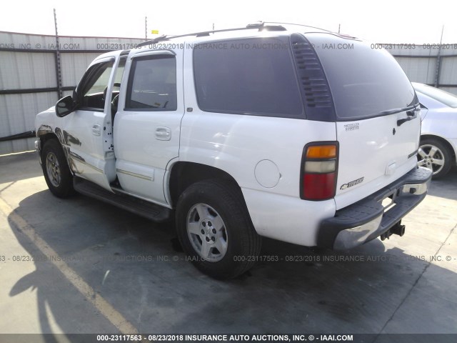 1GNEC13Z14R197086 - 2004 CHEVROLET TAHOE C1500 WHITE photo 3