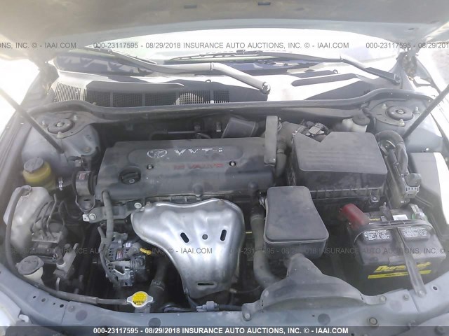 4T1BE46K07U692706 - 2007 TOYOTA CAMRY NEW GENERAT CE/LE/XLE/SE GREEN photo 10