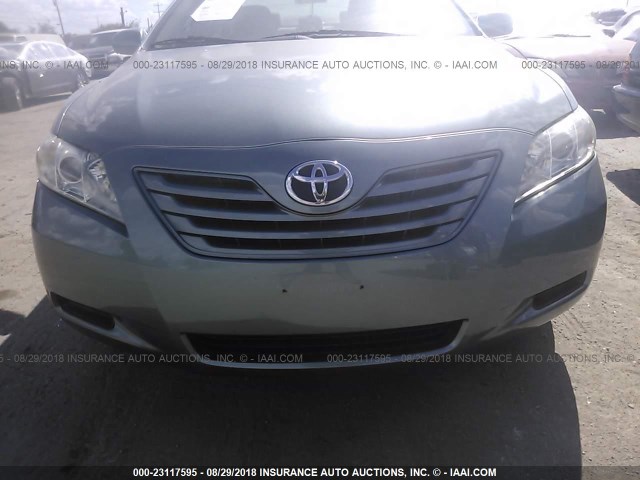 4T1BE46K07U692706 - 2007 TOYOTA CAMRY NEW GENERAT CE/LE/XLE/SE GREEN photo 6