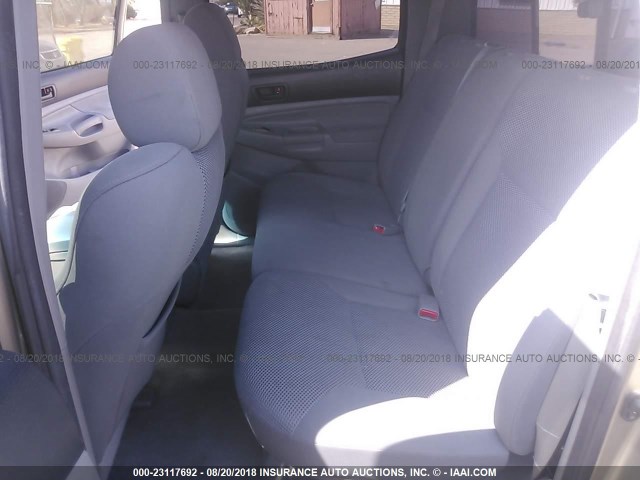 5TEJU62N66Z200863 - 2006 TOYOTA TACOMA DOUBLE CAB PRERUNNER GOLD photo 8