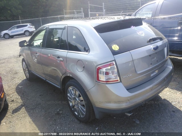 2FMDK39C98BA49391 - 2008 FORD EDGE LIMITED GRAY photo 3