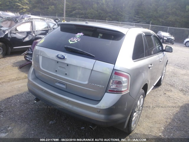 2FMDK39C98BA49391 - 2008 FORD EDGE LIMITED GRAY photo 4