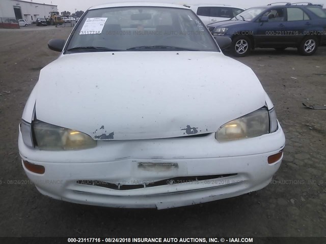 1Y1SK5262TZ013295 - 1996 GEO PRIZM LSI WHITE photo 6