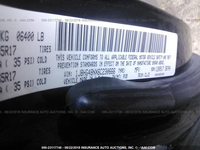 1J8HG48NX6C230666 - 2006 JEEP COMMANDER Qara foto 9