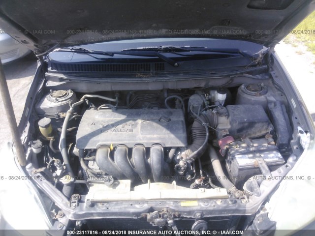 2T1KR32E64C301182 - 2004 TOYOTA COROLLA MATRIX XR GRAY photo 10