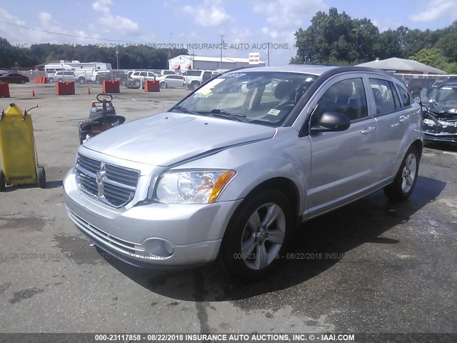 1B3CB3HA4BD106454 - 2011 DODGE CALIBER MAINSTREET SILVER photo 2