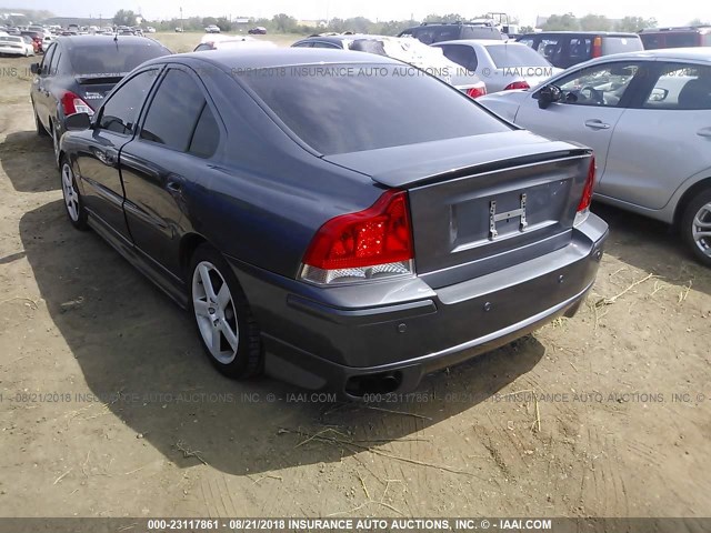 YV1RH527152474228 - 2005 VOLVO S60 R GRAY photo 3