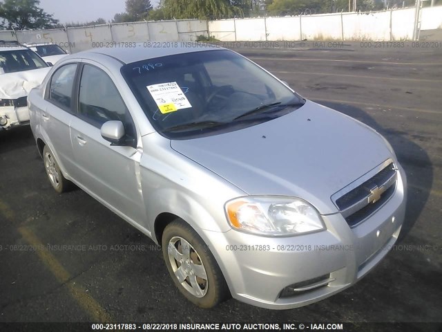 KL1TD5DE1BB221951 - 2011 CHEVROLET AVEO LS/LT SILVER photo 1