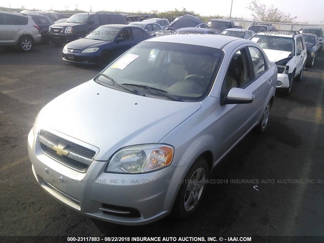 KL1TD5DE1BB221951 - 2011 CHEVROLET AVEO LS/LT SILVER photo 2