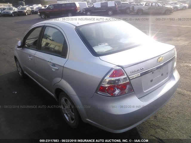 KL1TD5DE1BB221951 - 2011 CHEVROLET AVEO LS/LT SILVER photo 3
