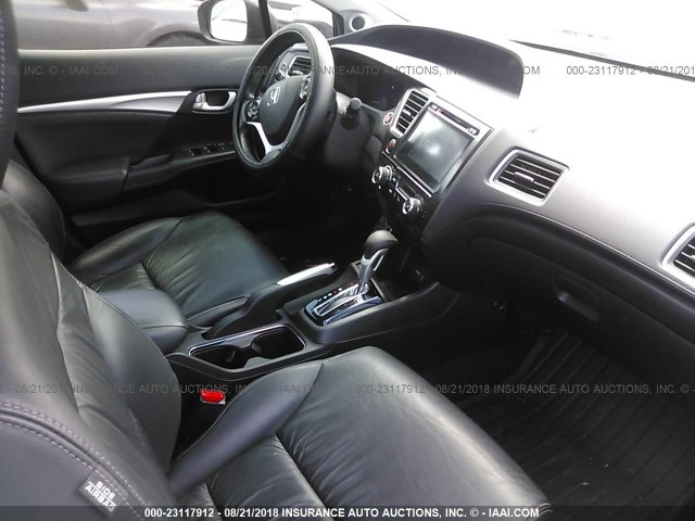 2HGFB2F93EH524009 - 2014 HONDA CIVIC EXL 灰色 照片 5