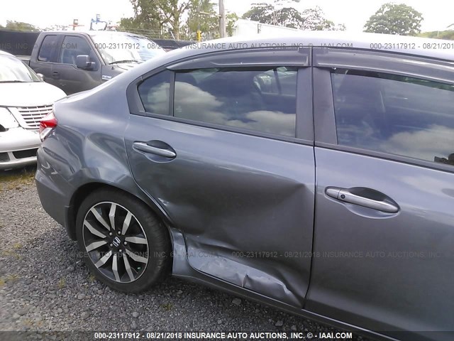 2HGFB2F93EH524009 - 2014 HONDA CIVIC EXL 灰色 照片 6
