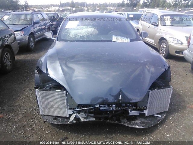 5YJSA1E11HF232777 - 2017 TESLA MODEL S GRAY photo 6