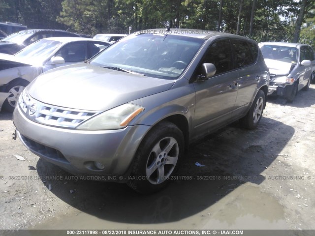 JN8AZ08T44W200850 - 2004 NISSAN MURANO SL/SE GOLD photo 2