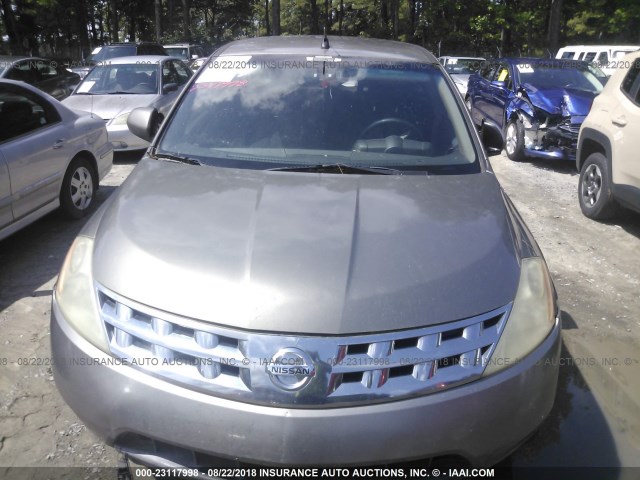 JN8AZ08T44W200850 - 2004 NISSAN MURANO SL/SE GOLD photo 6