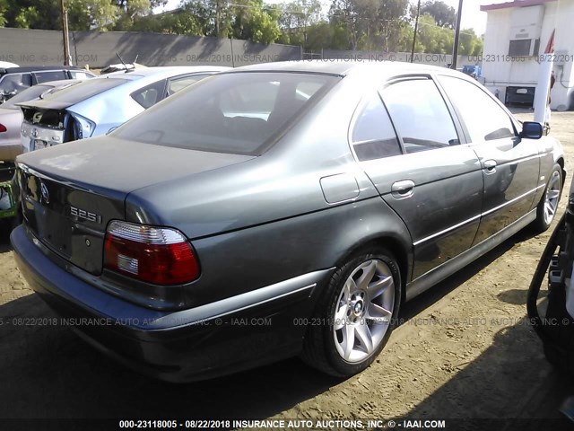 WBADT43433G034487 - 2003 BMW 525 I AUTOMATIC GRAY photo 4