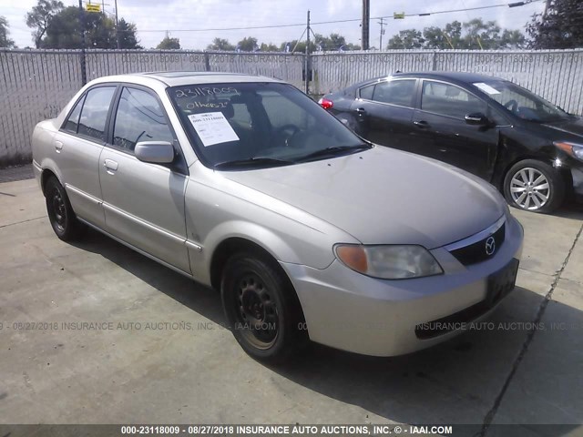 JM1BJ226910447866 - 2001 MAZDA PROTEGE LX/ES TAN photo 1