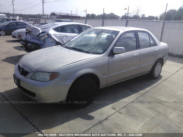 JM1BJ226910447866 - 2001 MAZDA PROTEGE LX/ES TAN photo 2