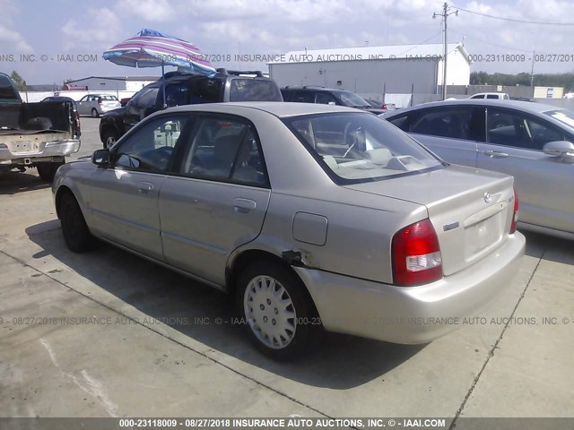 JM1BJ226910447866 - 2001 MAZDA PROTEGE LX/ES TAN photo 3