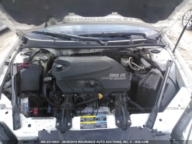 2G1WS553289262391 - 2008 CHEVROLET IMPALA POLICE WHITE photo 10