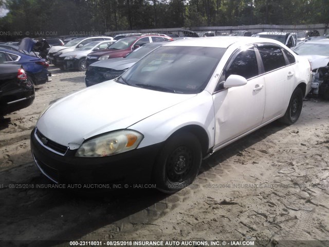 2G1WS553289262391 - 2008 CHEVROLET IMPALA POLICE WHITE photo 6