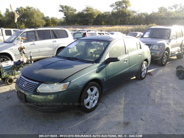 1G8AZ55F16Z185596 - 2006 SATURN ION LEVEL 2 GREEN photo 2