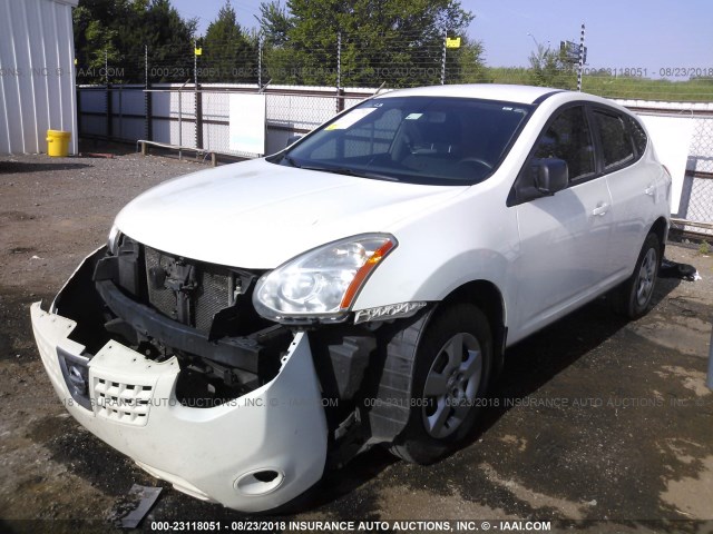 JN8AS58VX9W169744 - 2009 NISSAN ROGUE S/SL WHITE photo 2