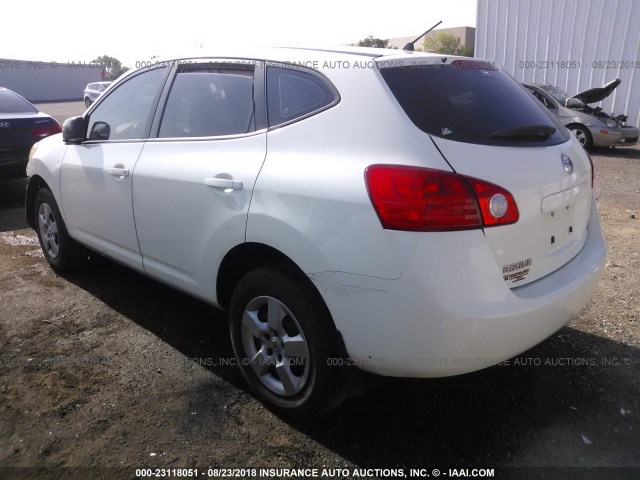 JN8AS58VX9W169744 - 2009 NISSAN ROGUE S/SL WHITE photo 3