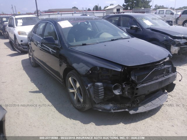 1G1ZC5E1XBF320142 - 2011 CHEVROLET MALIBU 1LT BLACK photo 1