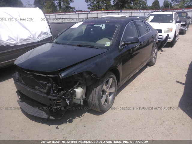 1G1ZC5E1XBF320142 - 2011 CHEVROLET MALIBU 1LT BLACK photo 2
