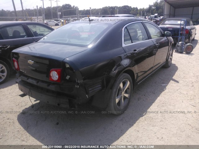 1G1ZC5E1XBF320142 - 2011 CHEVROLET MALIBU 1LT BLACK photo 4