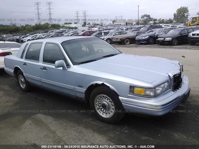 1LNLM81W2VY746411 - 1997 LINCOLN TOWN CAR EXECUTIVE Light Blue photo 1