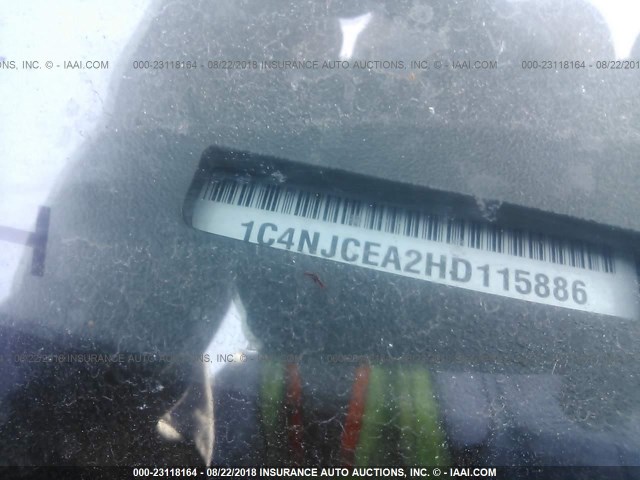 1C4NJCEA2HD115886 - 2017 JEEP COMPASS LATITUDE 灰色 照片 9