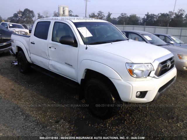 5TFJU4GN8FX075515 - 2015 TOYOTA TACOMA DOUBLE CAB PRERUNNER WHITE photo 1