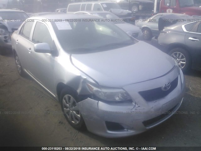 JTDBU4EE6AJ068999 - 2010 TOYOTA COROLLA S/LE/XLE SILVER photo 1