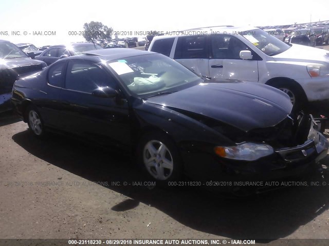 2G1WX15K149200749 - 2004 CHEVROLET MONTE CARLO SS BLACK photo 1