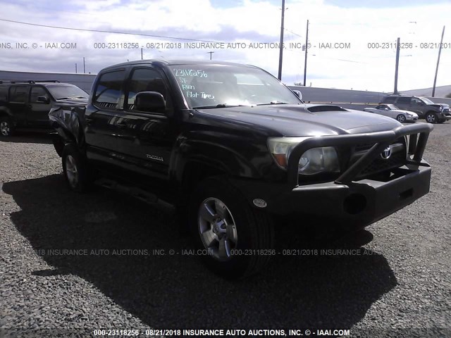 3TMLU4EN6BM078702 - 2011 TOYOTA TACOMA DOUBLE CAB BLACK photo 1